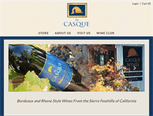 Tablet Screenshot of casquewines.com